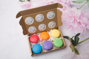 coffret 6 fondants macarons