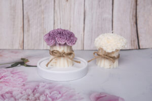 Bouquet de roses en bougies, bougie, fleurs, Caen, bougie, la bougie caennaise, normandie