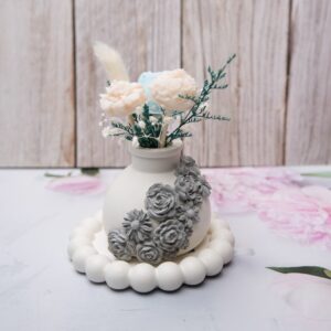 bouquet de fondants parfumés dans son vase fait main
