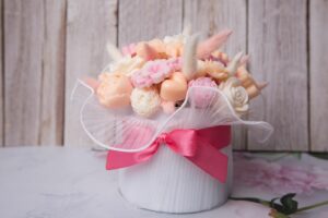 Bouquet fondants parfumés XL, fleurs, bougie cire de soja
